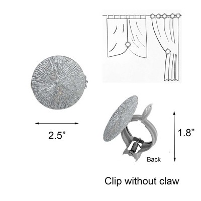 White and Gold Metal Round Curtain Tiebacks Set of 2