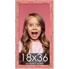 PosterPalooza | Panoramic Shabby Chic Pink Picture Frame - UV Acrylic, Foam Board Backing, Hanging Hardware - 2 of 4