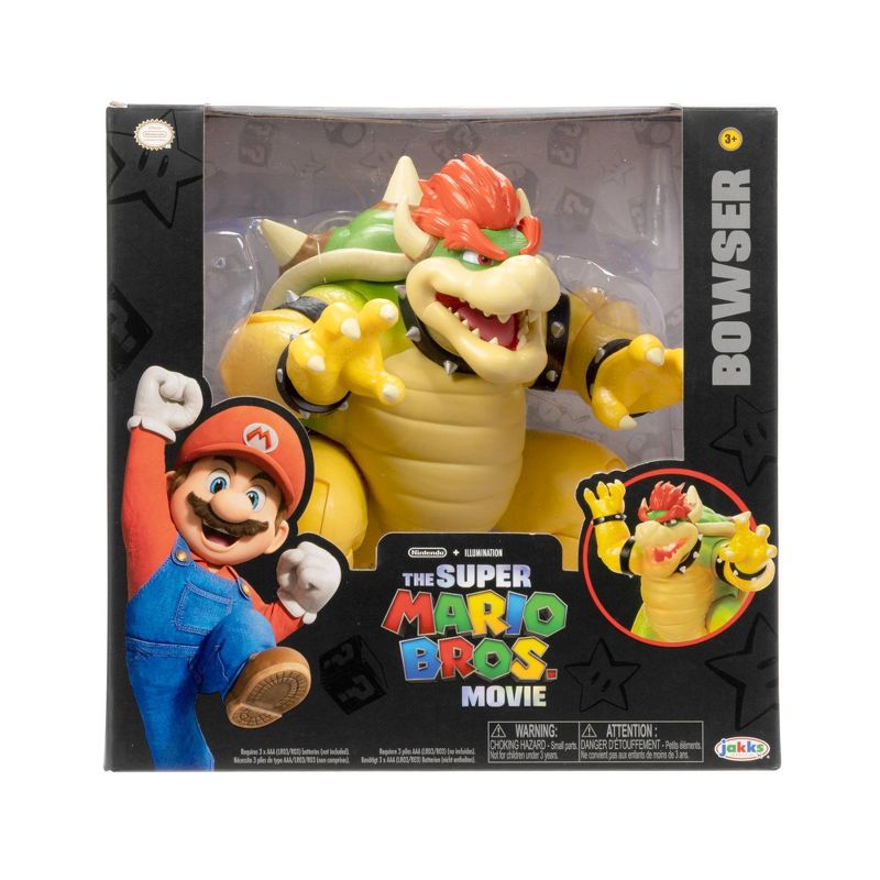Nintendo The Super Mario Bros. Movie Bowser Figure with Fire Breathing Effect, 3 of 19