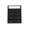 Lyngins 4 Drawer Dresser for Bedroom,Chest of Drawers Storage Cabinet with 2 Open Shelves for Living Room,Dining Room,Entryway - 4 of 4