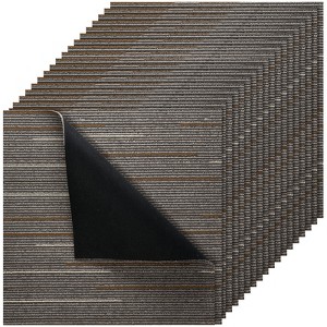 VEVOR Carpet Tiles Reusable 24x24 inch, 24 PCS Modular Carpet Square Rug, Commercial Floor Soft Padded for Seamless Cover 96sq.ft, Dark Brown - 1 of 4