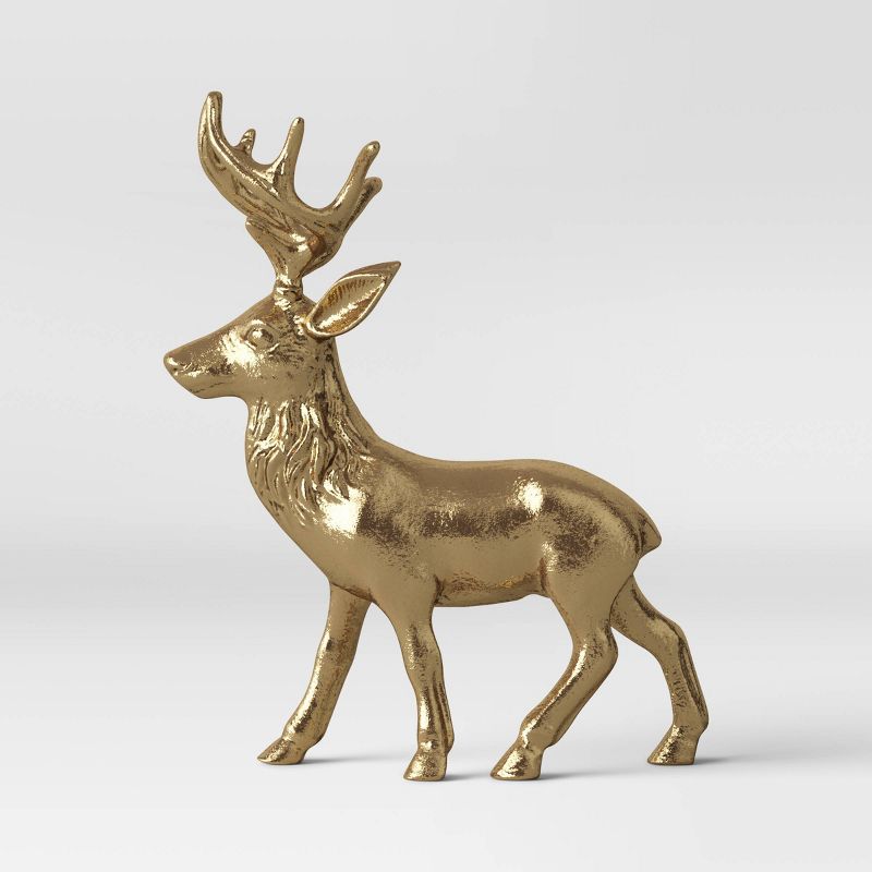 Cast Brass Standing Deer - Threshold&#8482;, 4 of 7