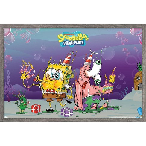 Trends International Nickelodeon Spongebob 25th - Trippy Party Framed Wall Poster Prints - image 1 of 4