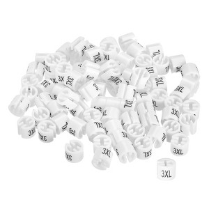 Unique Bargains Convenient removal and reusability Clothes Hanger Markers 160 Pcs - 1 of 4