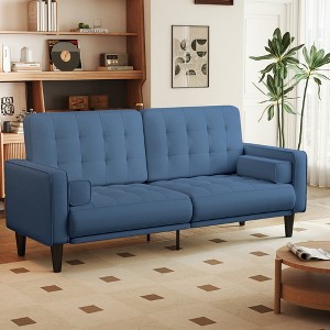 Kayamas 70" Small Loveseat Sofa Small Couch for Living Room, Comfy Love Seat with Removable Washable Cover and Solid Wood Frame - 1 of 4