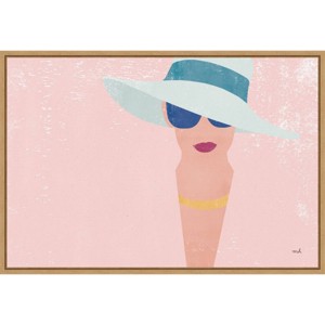 23" x 16" Fashion Forward Woman by Moira Hershey Framed Canvas Wall Art - Amanti Art: Moira Hershey, Modern Decor - 1 of 4