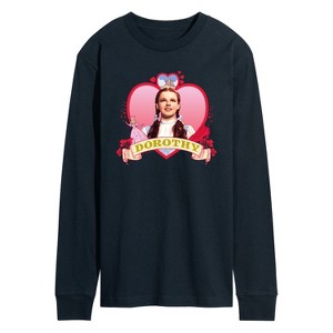 Men's - Wizard of Oz - Heart Dorothy Long Sleeve Graphic T-Shirt - 1 of 4