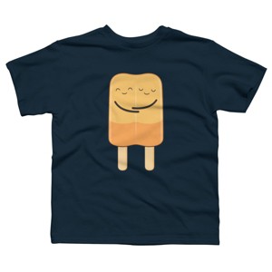 Boy's Design By Humans Popsicle hug By kimvervuurt T-Shirt - 1 of 3