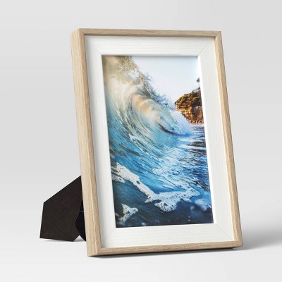 5" x 7" PS Wedge Single Image Frame Natural/White - Room Essentials™