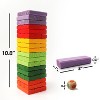 GSE 54-Piece Multi-Color Mini Tumbling Timbers with Dice, Stacking Floor Game Set for Kids (Build to Over 1.5ft) - 2 of 4