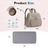 Itopfox Compact Diaper Backpack with Insulated Pockets, Changing Pad & Stroller Straps, Lightweight & Water-Resistant for Baby Essentials - 3 of 4
