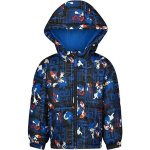 Sonic the Hedgehog Boys’ Heavyweight Hooded Puffer Winter Coat - 1 of 1