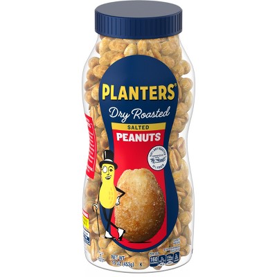 Planters Heart Healthy Dry Roasted Peanuts - 16oz