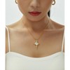Cross Pendant Necklace for Women - HTUTWOO™ Cubic Zirconia, Adjustable Jewelry, 18K Gold Plated Jewelry, for Everyday Wear&occasions - 2 of 4