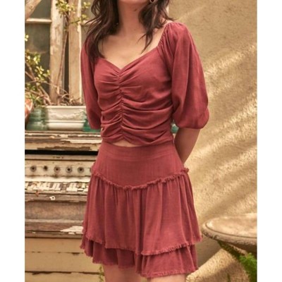 Women's RUCHED SWEETHEART TOP - mittoshop