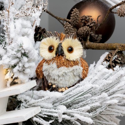 Woodland Friends Fall Winter Owl Fox Hedgehog Figurines Set