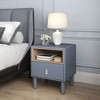 KTMBDW Small Nightstand Wood Bedside Table with Drawer, Modern End Table for Bedroom and Small Spaces, Solid Wood Legs, Easy Assembly - 4 of 4