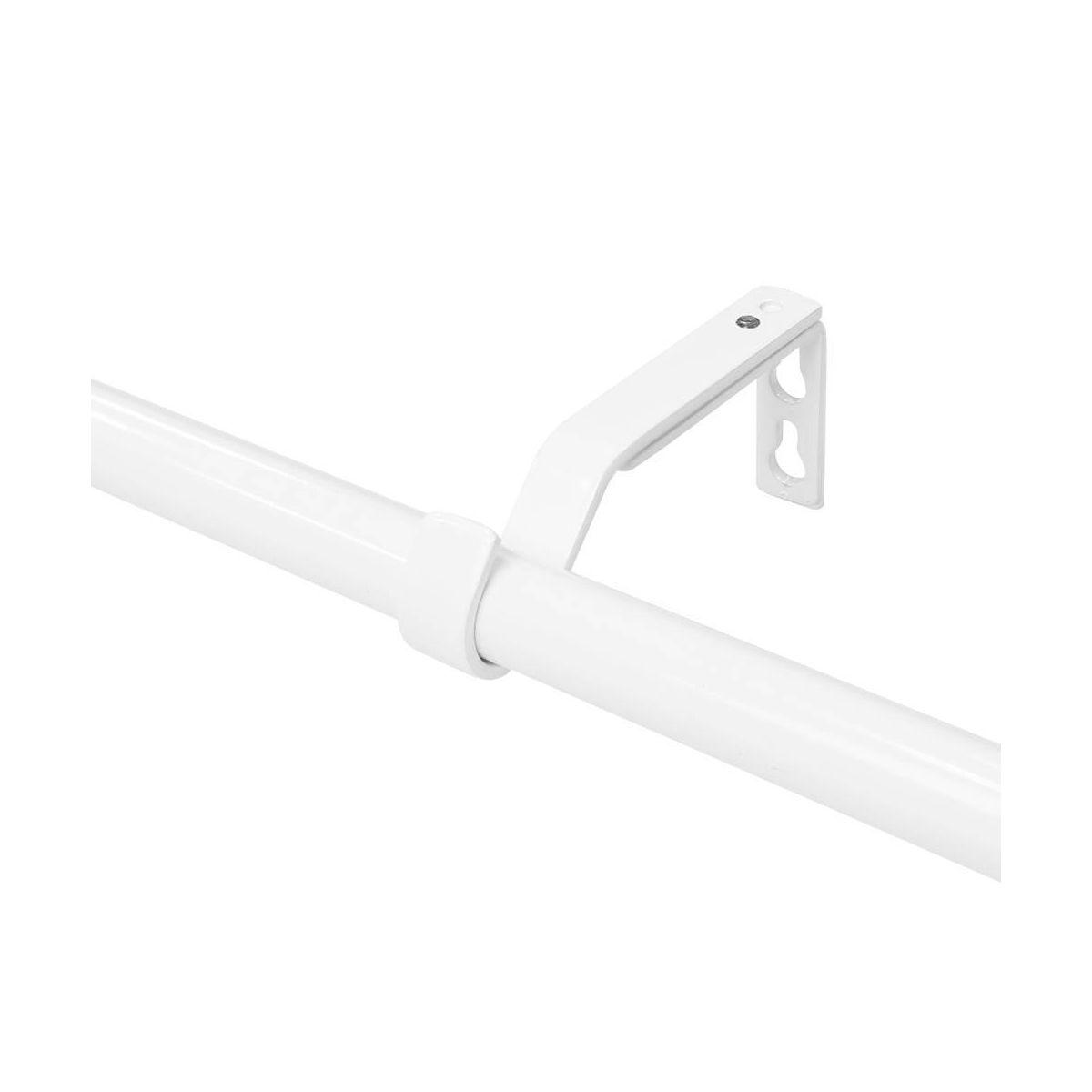 Decorative Drapery Curtain Rod with Acrylic Ball Finials White - Lumi Home Furnishings - thumbnail 4
