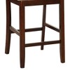 TiramisuBest 25.75in Swivel Counter Stool, Set of 2, Polyester Charcoal Dining Chairs - 3 of 4