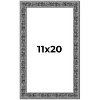 PosterPalooza | Distressed Black Picture Frame - UV Acrylic, Foam Board Backing, Hanging Hardware - 2 of 4