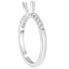 Pompeii3 1/4ct Diamond Engagement Ring Setting 14k White Gold Mount - 2 of 4