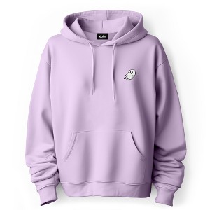 Dalix Embroidered Ghost Hoodie Soft Fleece Hood Sweatshirt Mens - 1 of 4