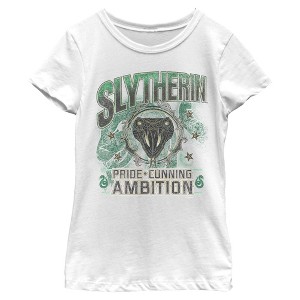 Girls Harry Potter Slytherin Pride and Ambition T Shirt - 1 of 4