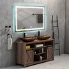 72x30 Inch Frameless Smart LED Bathroom Mirror - Dimmable Anti-Fog Vanity Mirror with 3 Color Temperatures (3000K/4500K/6000K), White Aluminum - 4 of 4