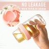 4 oz 16 oz Glass Overnight Oats Containers with Lids 4 Pack, Yogurt Parfait Cups with Dry and Wet Separation, Breakfast Prep Bowl for Nut Fruit Meal - 4 of 4