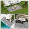 Gulches Outsunny Reversible Outdoor Rug, 9' x 18' Waterproof Plastic Straw Floor Mat, Portable RV Camping Carpet with Carry Bag - 2 of 4