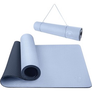Thick Non-Slip Yoga Mat 72x24 Inches, 6mm Anti-Tear Eco-Friendly Exercise Mat for Hot Yoga, Pilates & Workouts - 1 of 4