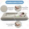 Costway Inflatable Toddler Travel Bed with Electric Pump Portable Blow Up Bed for Kids Gray - image 4 of 4