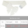 INSPIRE CHIC Women's Dress Elastic Versatile Wide Bow Tie Belt 1 Pc - 3 of 4