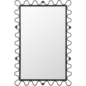 Cinq Mirror - 23.8" x 35.8" - MRR2502 - Black - Safavieh - 1 of 4