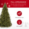Best Choice Products Pre-Lit Spruce Artificial Christmas Tree w/ Easy Assembly, Metal Hinges & Foldable Base - 3 of 4