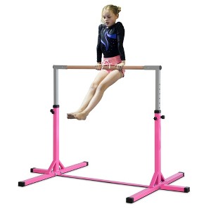 Soozier Gymnastics Bar for Kids, Adjustable Height Gym Bar, Junior Training Kip Bar for Home Built, for 3+ Years - 1 of 4