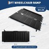 Portable Wheelchair Ramp, 3FT No-sew Non-Slip Aluminum Wheelchair Ramp, Folding Portable Wheelchair Ramps for Home, Weight Capacity Up to 800LBS - 2 of 4