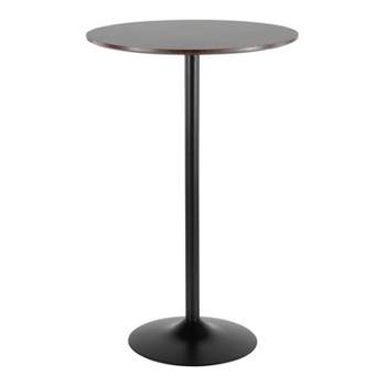 Pebble Adjustable Dining To Bar Table Black/Espresso - LumiSource