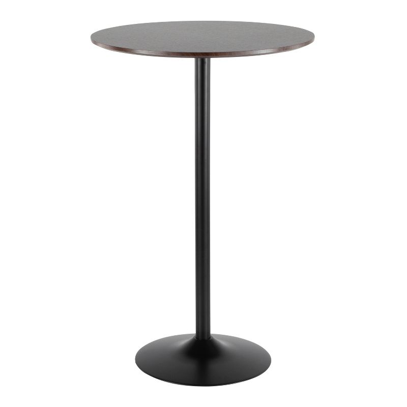 Pebble Adjustable Dining To Bar Table Black/Espresso - LumiSource, 1 of 7
