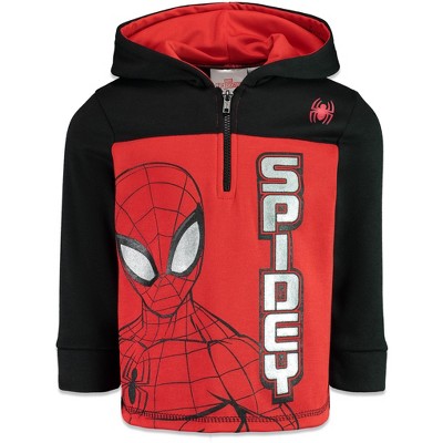 Marvel Spider-man Ghost-spider Toddler Girls Fleece Half Zip