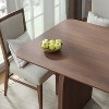Spassway 67"L*33.5"W Oak Wood Dining Table with Double Pedestal Modern Kitchen Table with Solid Wood Legs for Seats 6 - 3 of 4
