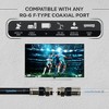 SatelliteSale Digital 75Ohm RG-6/U Coaxial Cable with F-Type Connector Indoor/Outdoor Universal Wire Black and White Cord - 2 of 4