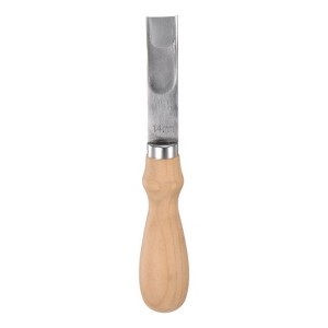 Unique Bargains Stainless Steel Wood Handle Cutting Thinning Leather Edge Bevelers - 1 of 4