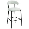 Snow White Counter Height Bar Stools Teddy Fabric Cover Kitchen Island Counter Bar Stools - 3 of 4