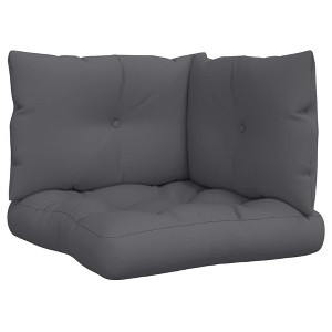 vidaXL Pallet Cushions 3 pcs Anthracite Fabric - 1 of 4