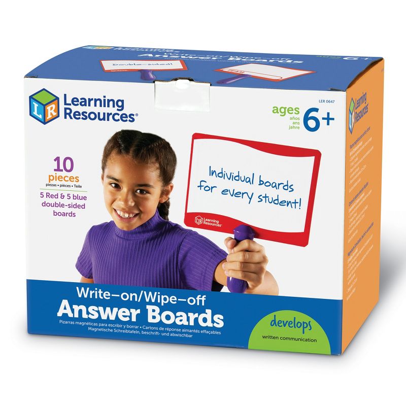 Learning Resources Write-on Wipe-off Answer Boards, 5 of 7
