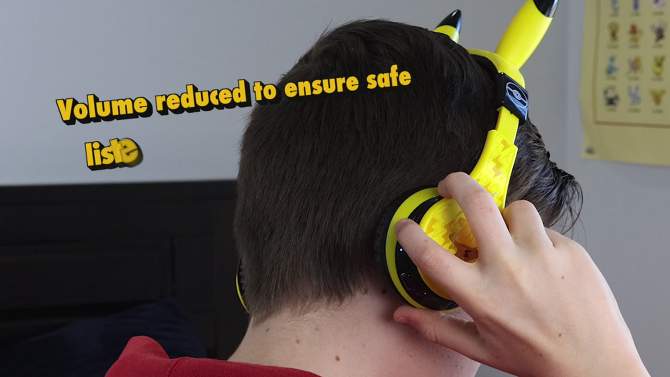 eKids Pokemon Bluetooth Wireless Headphones - Yellow, 2 of 8, play video