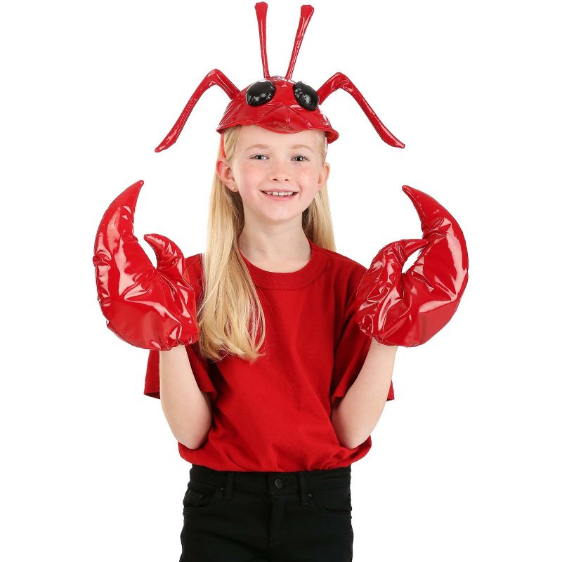 HalloweenCostumes.com    Kids Lobster Costume Accessory Kit, Black/Red, 4 of 6