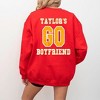 Simply Sage Market Women's Graphic Sweatshirt Taylor's Football Era Front and Back - 3 of 4