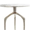 Olivia & May Aluminum Geometric Slim Textured Accent Table - 2 of 4